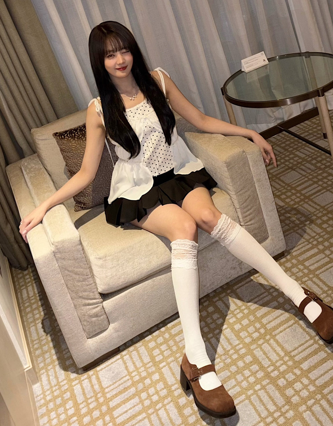 I-DLE MINNIE / BROCLE MARY JANE [SUEDE BROWN]