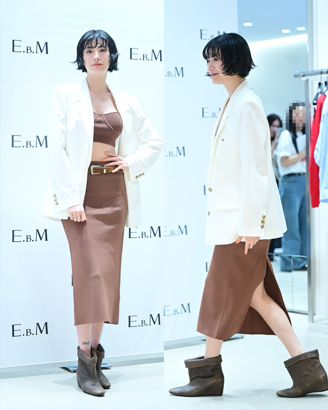 NANA / CUFF BOOTS [HAZY BROWN]