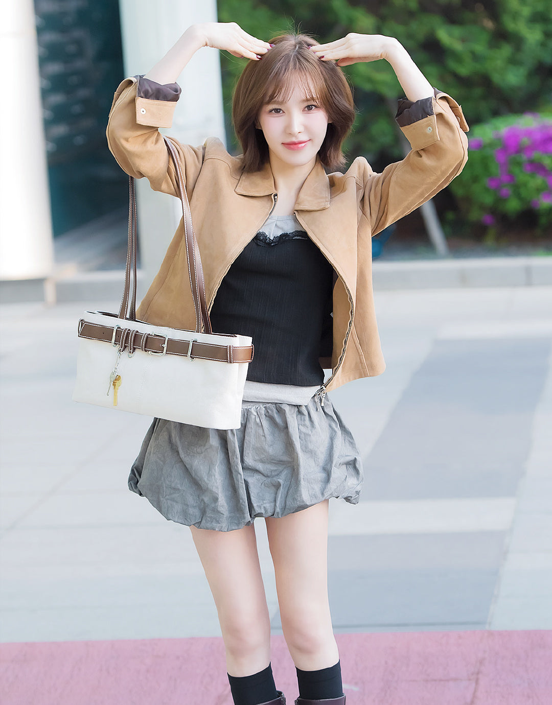 RED VELVET WENDY / SHOULDER BROCLE [CANVAS BROWN]