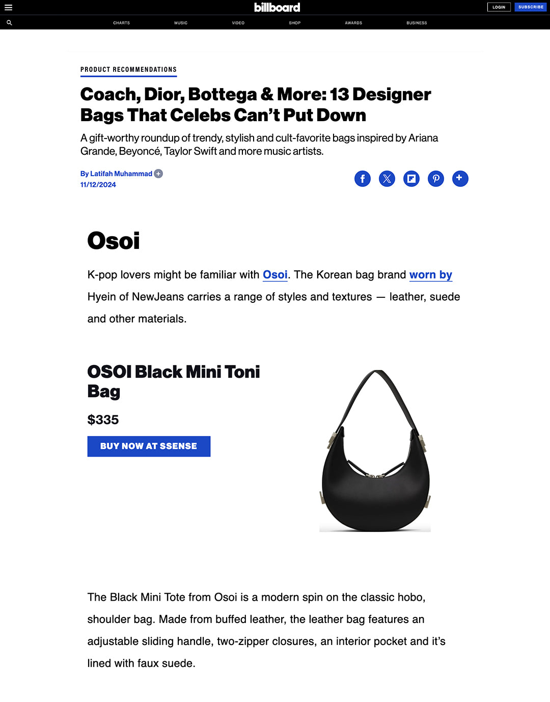 billboard NOVEMBER / TONI MINI [BLACK]
