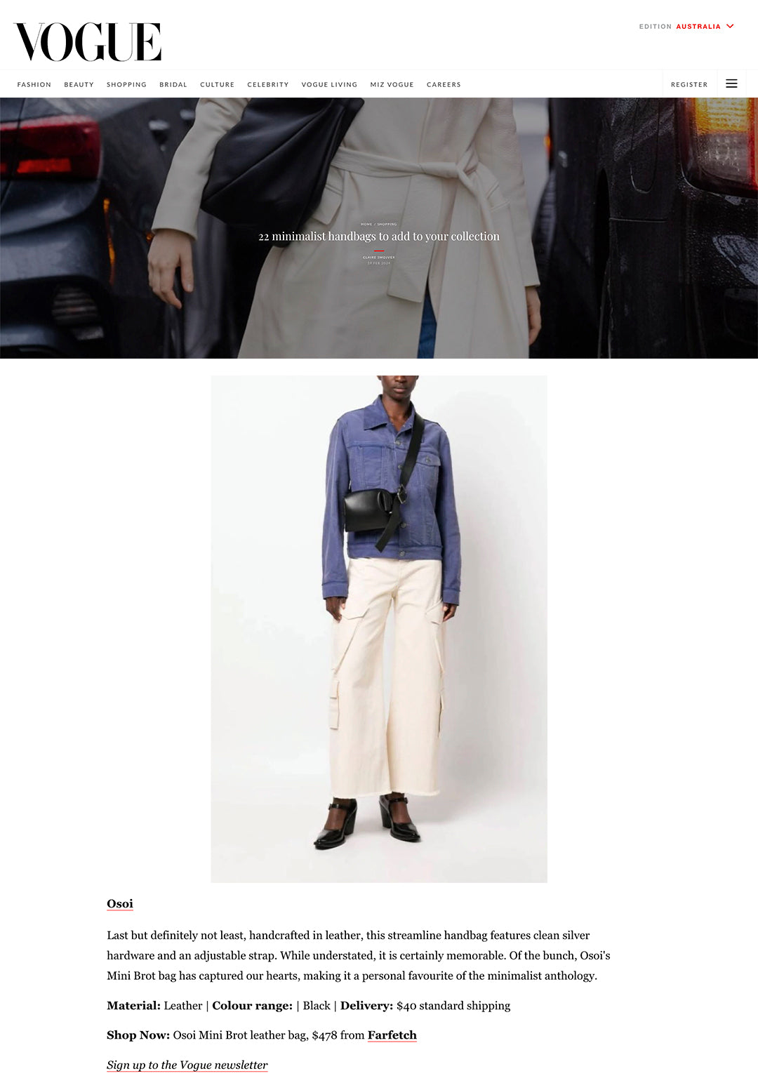 VOGUE FEBRUAY / PECAN BROT [BLACK]