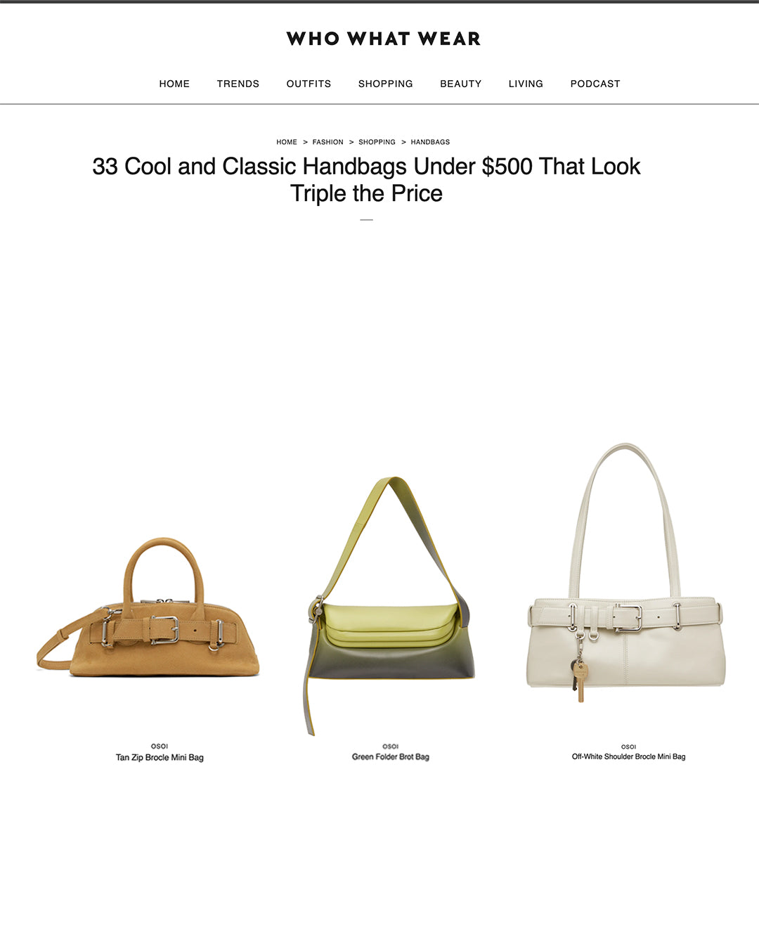 WHO WHAT WEAR  APRIL