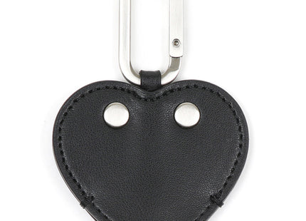 HEART FLAT KEY RING [ BLACK ]