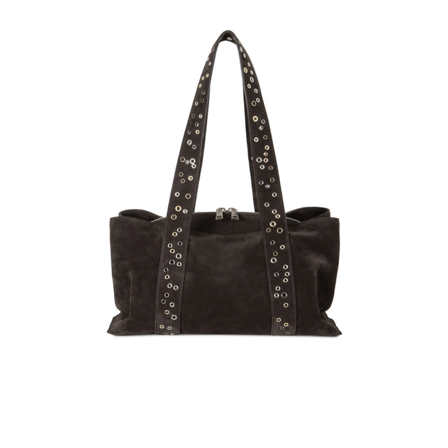 SHELL DUFFEL [ SUEDE MOCHA EYELETS ]