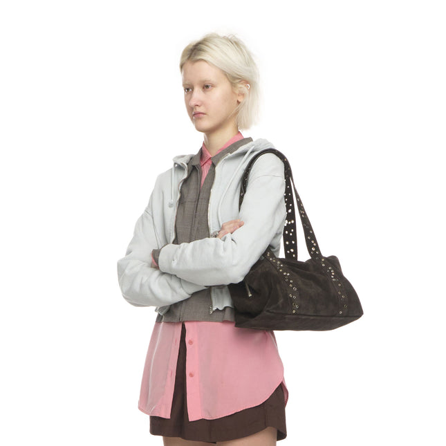 SHELL DUFFEL [ SUEDE MOCHA EYELETS ]