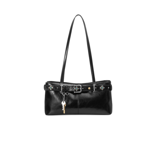 SHOULDER BROCLE [ BLACK GEMSTONE ]