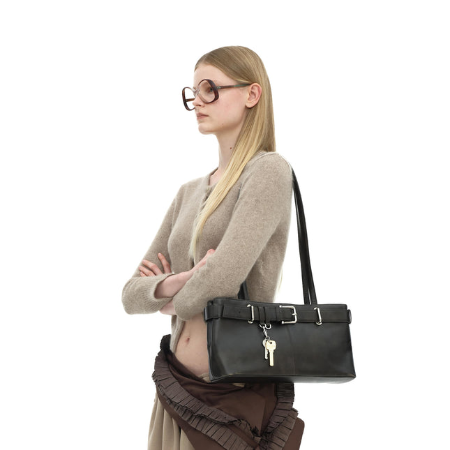 SHOULDER BROCLE [ STAIN BROWN ]
