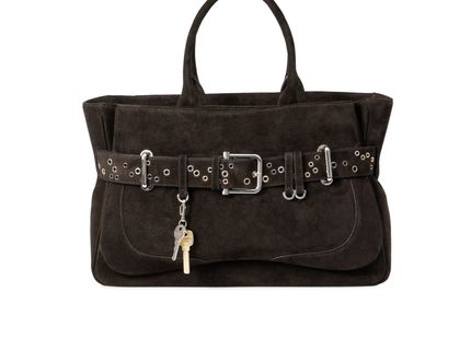 TOTE BROCLE [ SUEDE MOCHA EYELETS ]