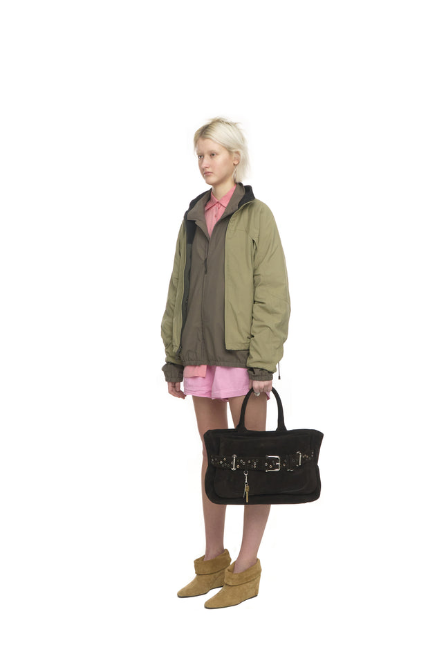 TOTE BROCLE [ SUEDE MOCHA EYELETS ]